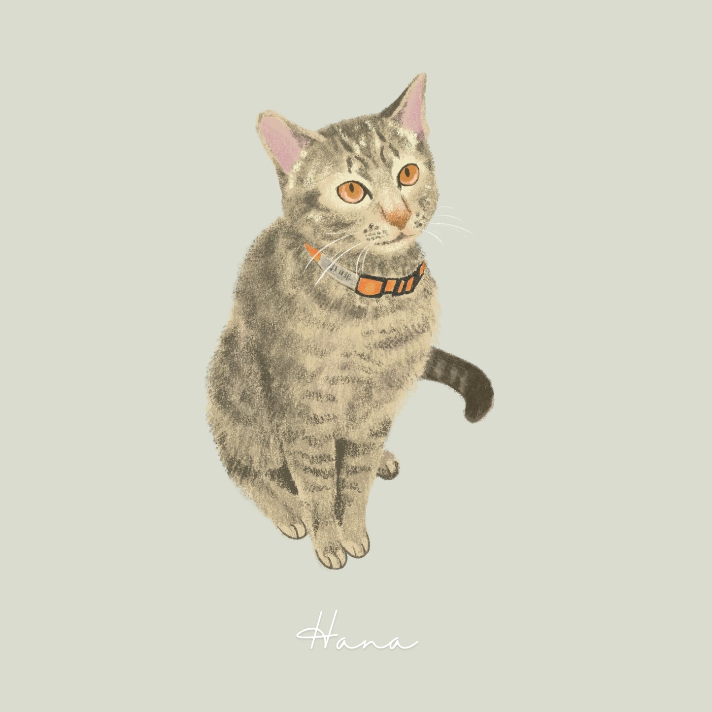 Digital Custom Pet Portrait | Realistic Ink Brush Style