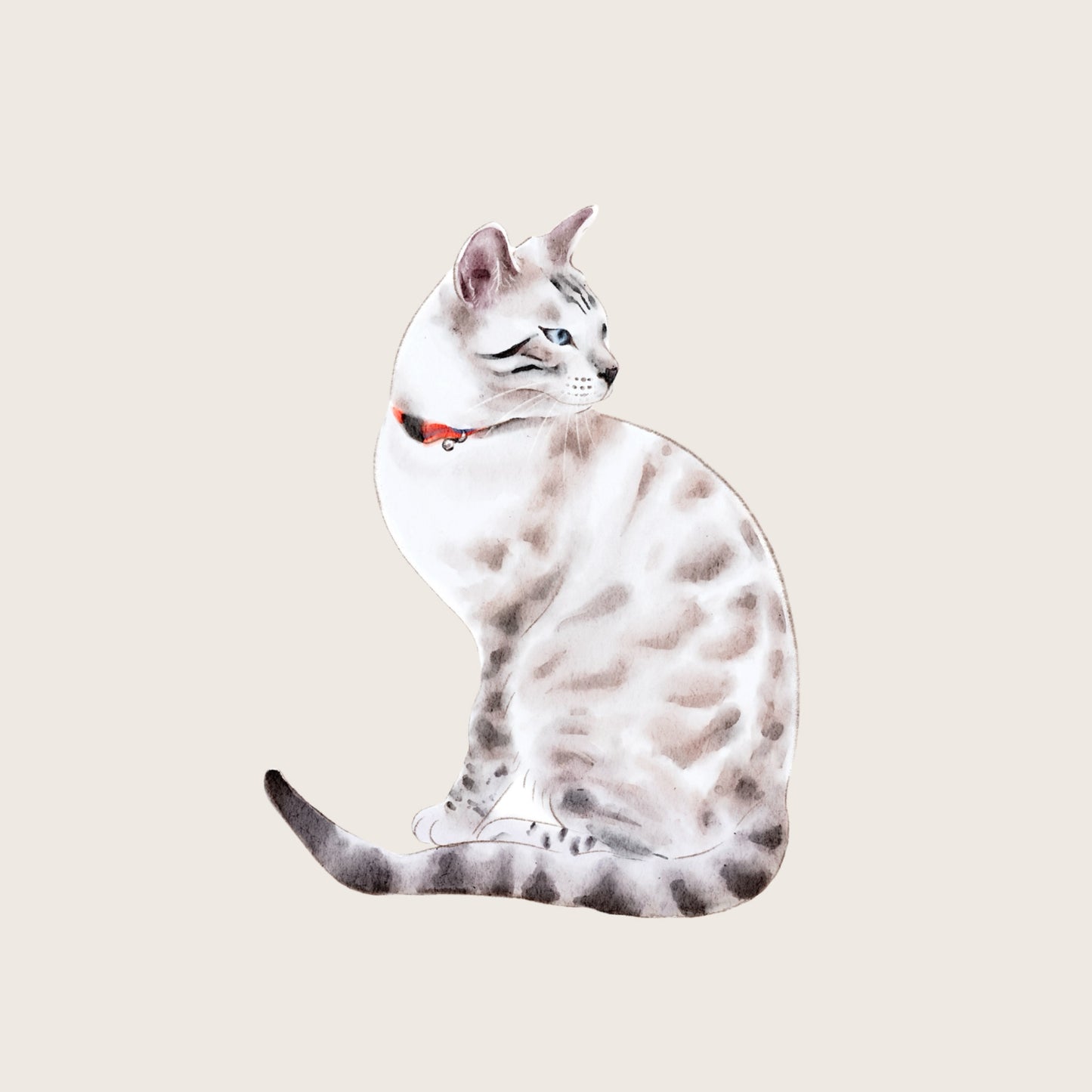 Digital Custom Pet Portrait | Watercolour Brush Style