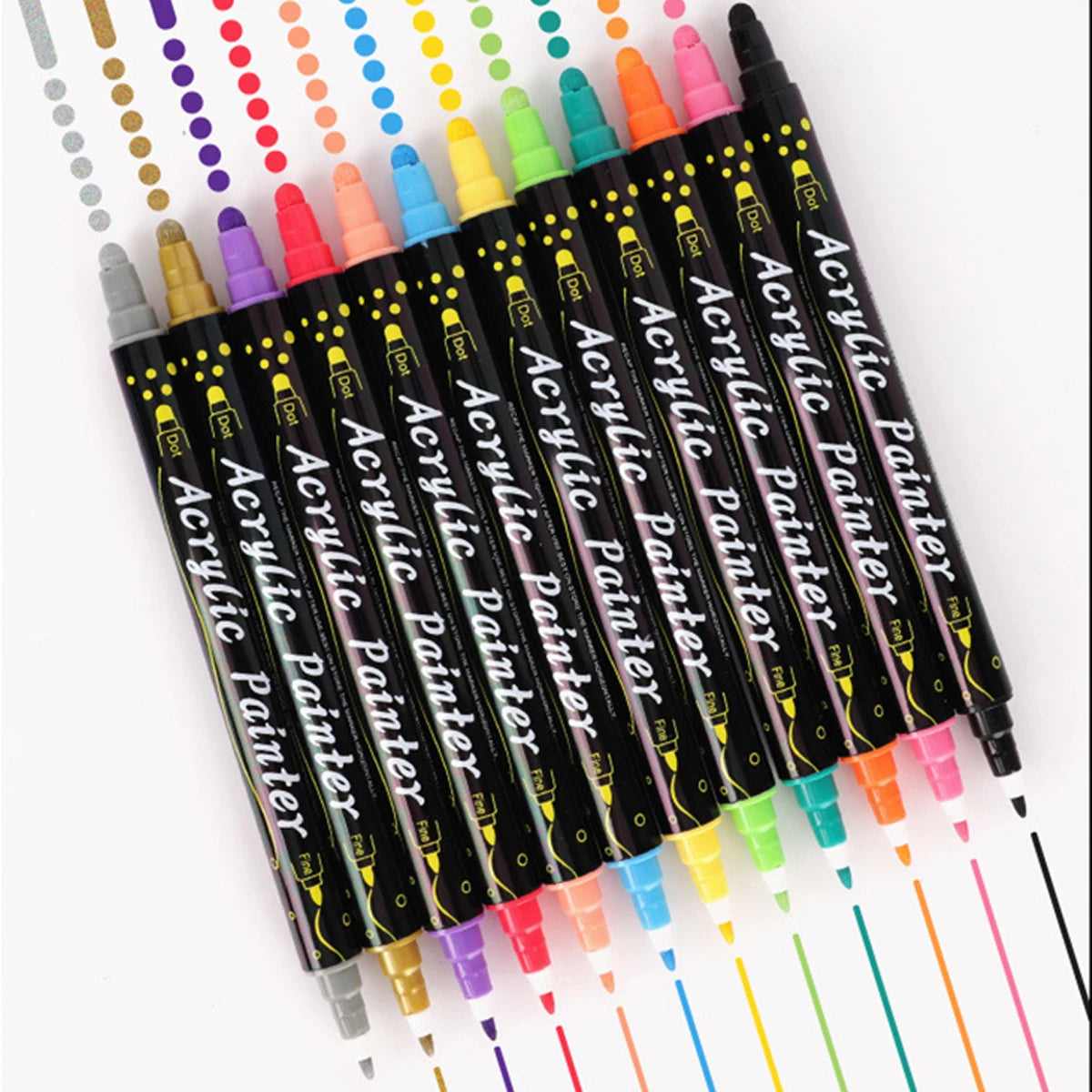 Dual Tip Acrylic Paint Marker Set