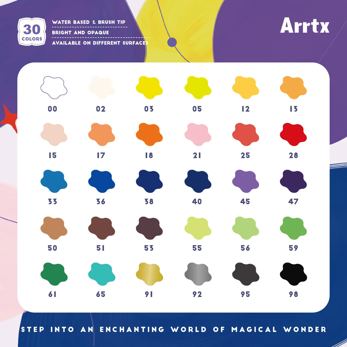 ARRTX Acrylic Paint Marker Pastel Set