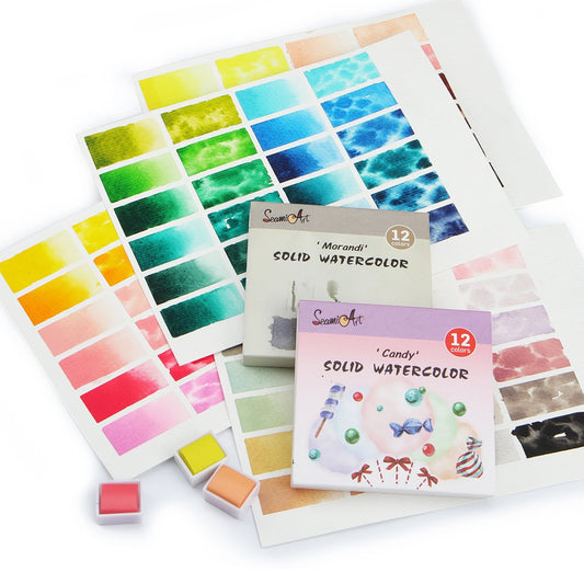 Solid Watercolor Compact Theme Set