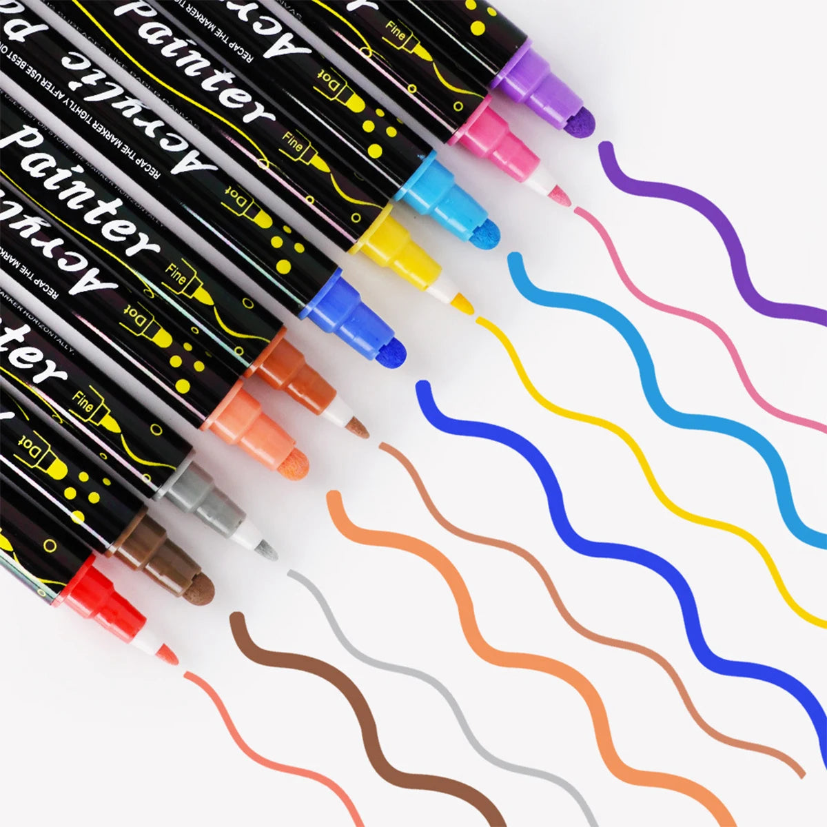 Dual Tip Acrylic Paint Marker Set