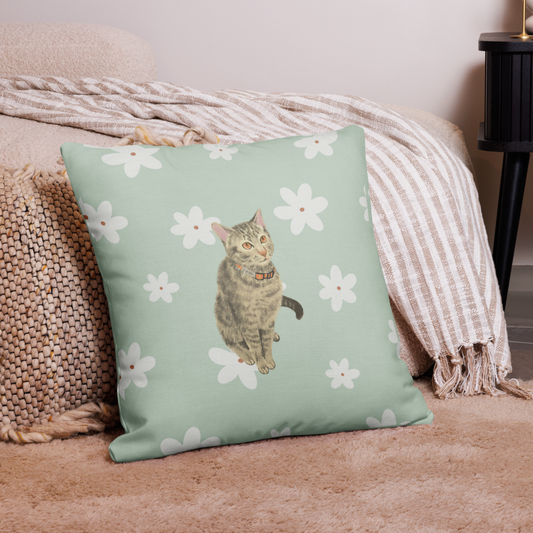 Premium Custom Pet Throw Pillow